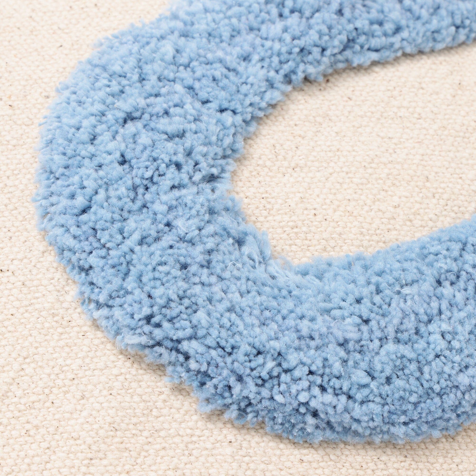 Tuft Drawing Cushion Cover 450X450 Blue