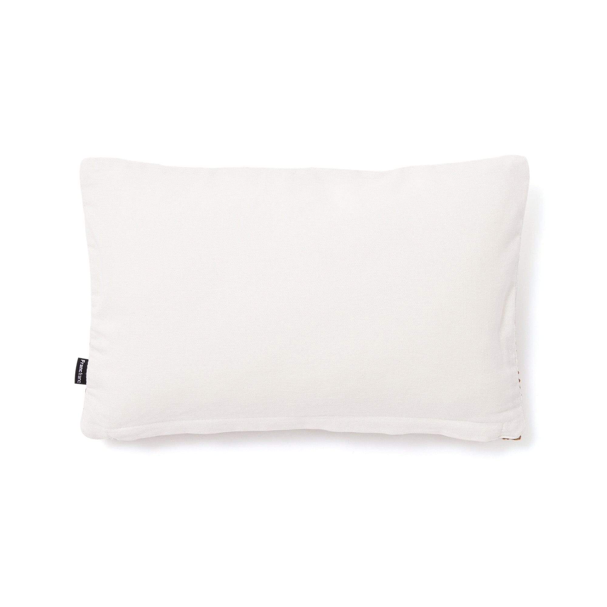 Ridge Line Drawing Cushion Cover 400 X 250 White X Brown