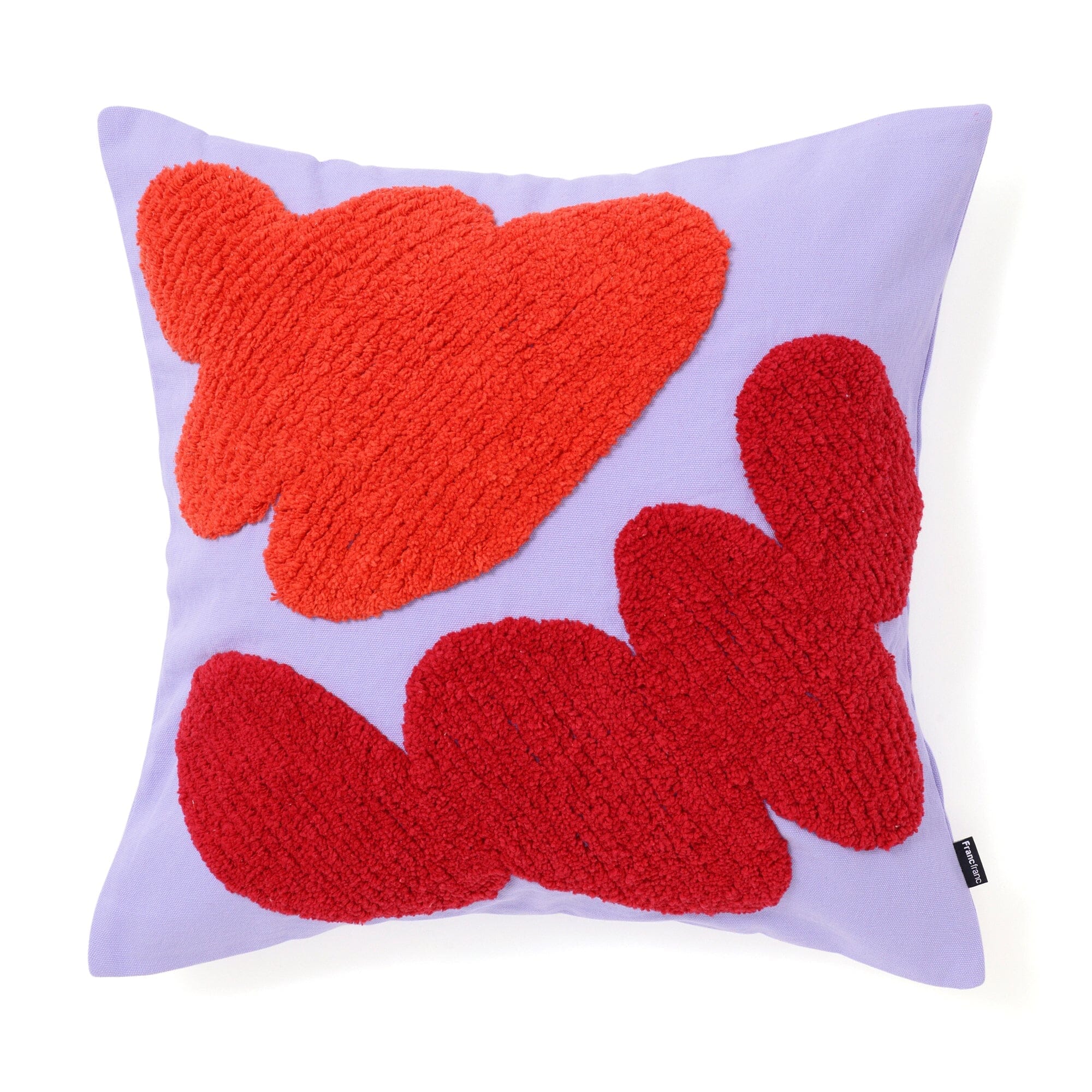 Tuft Art Cushion Cover 450X450 Purple