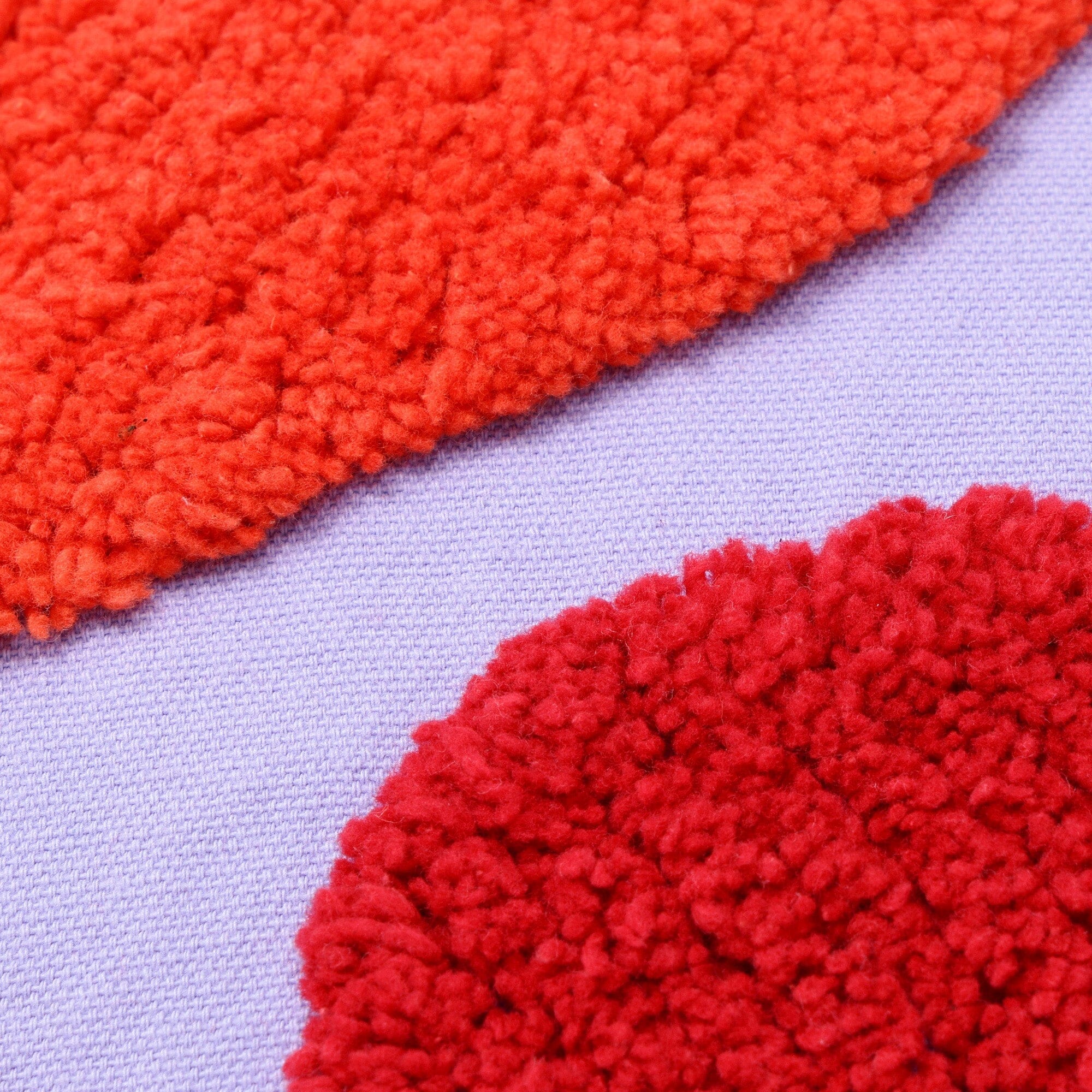 Tuft Art Cushion Cover 450X450 Purple