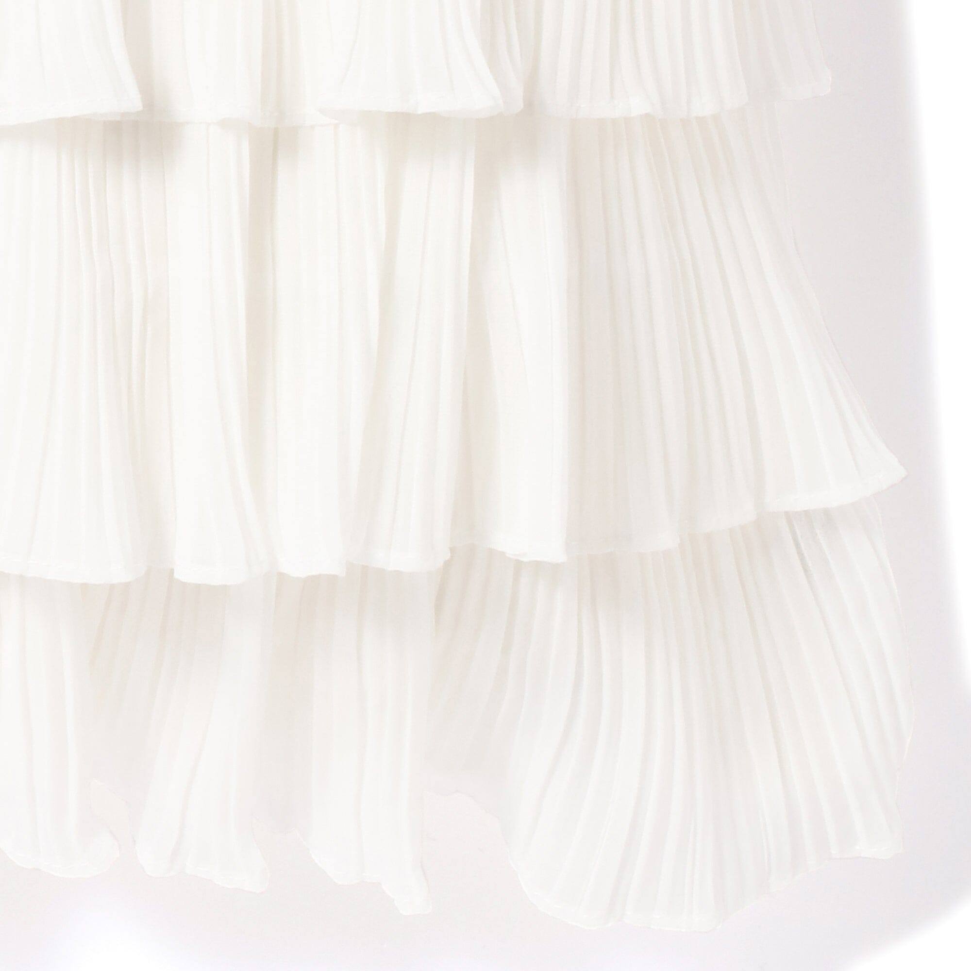 Frill Pleats Cushion Cover 450 X 450 White