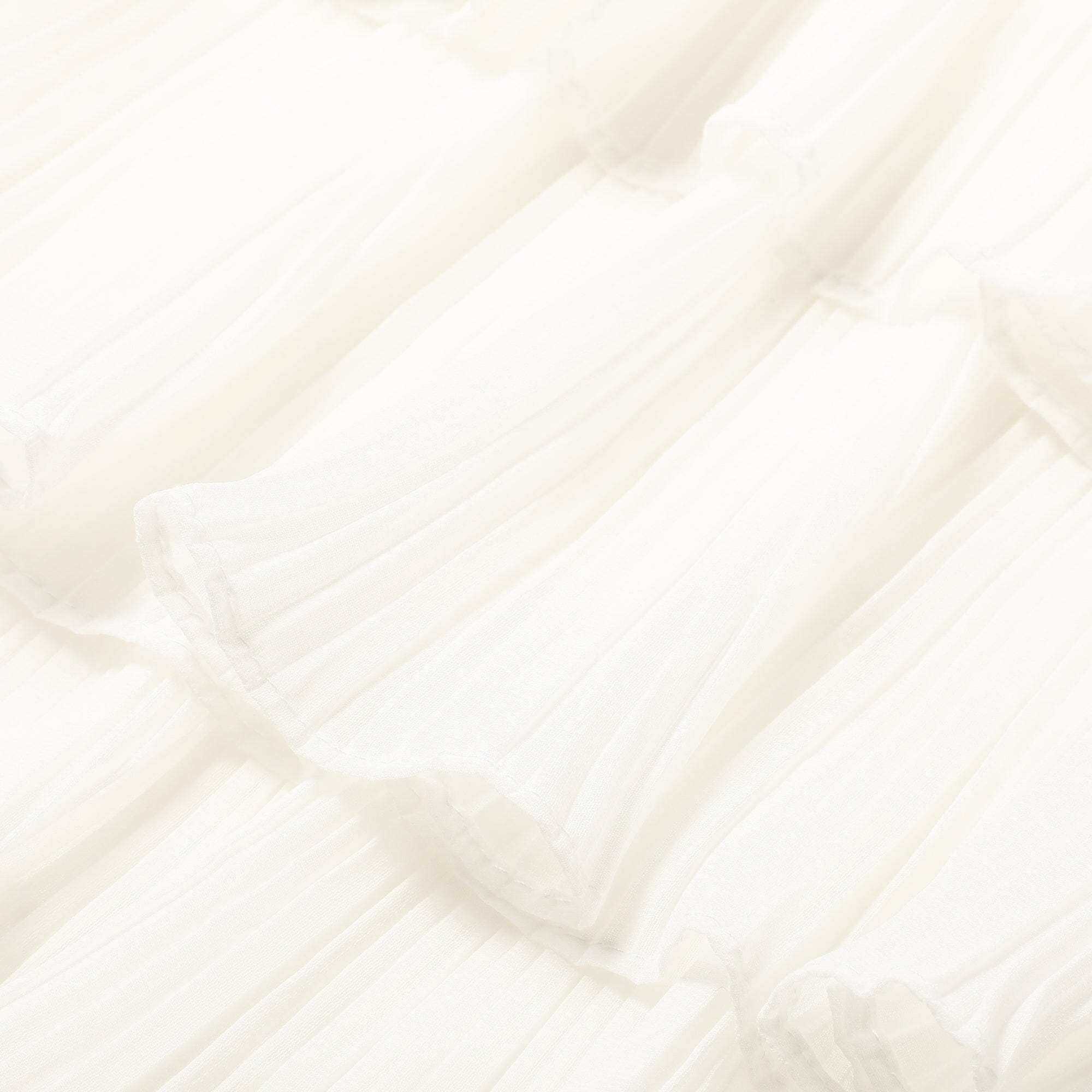 Frill Pleats Cushion Cover 450 X 450 White