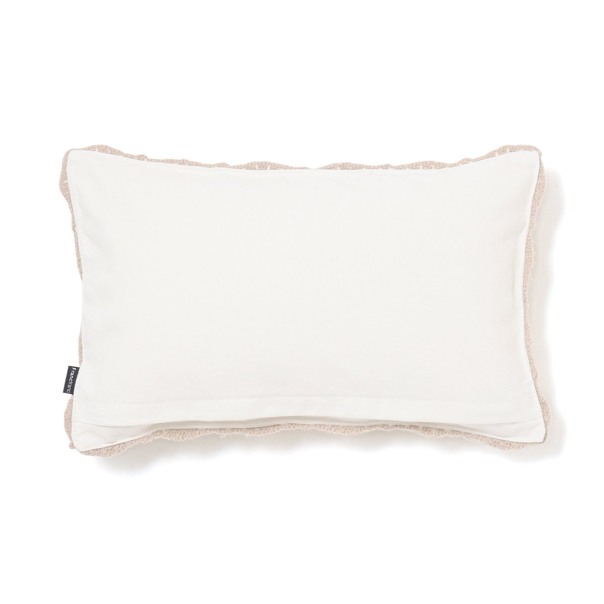 Crochet Flower Cushion Cover 400X250 Beige