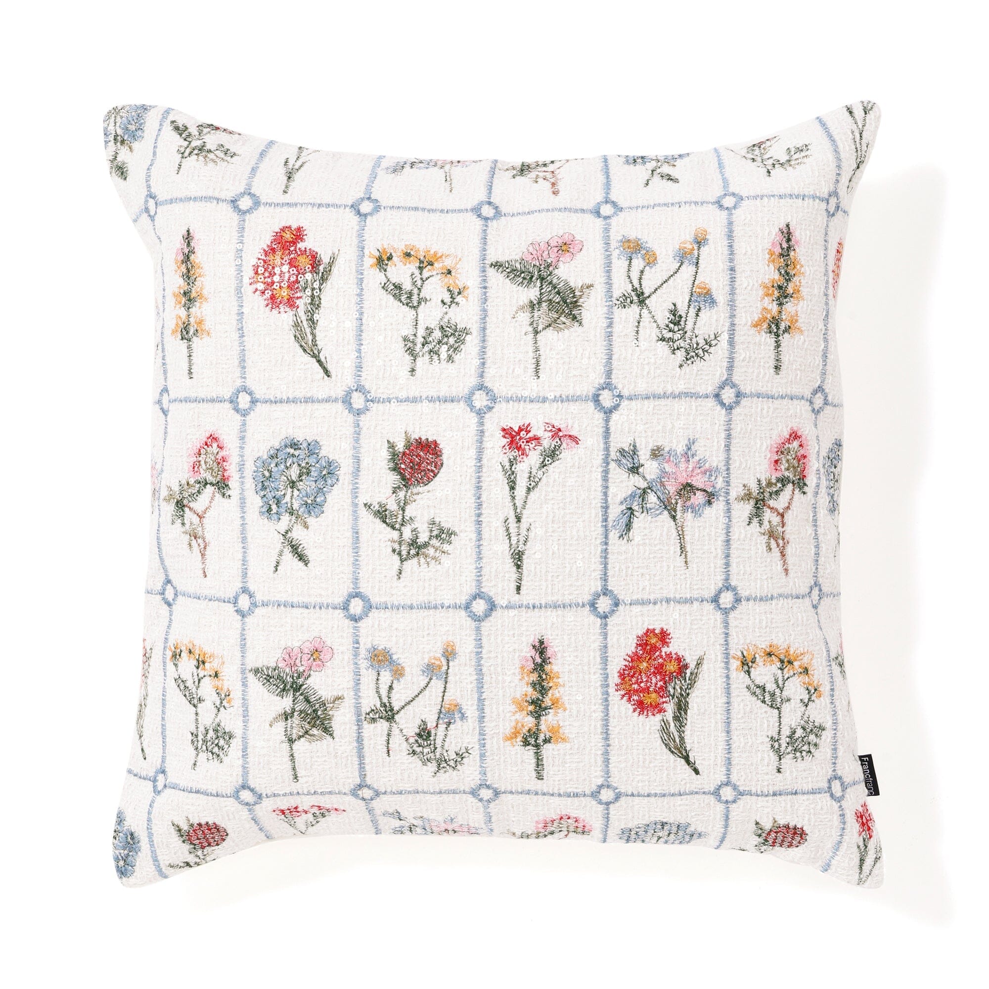 Spangle  Flower Cushion Cover 450X450 Multi