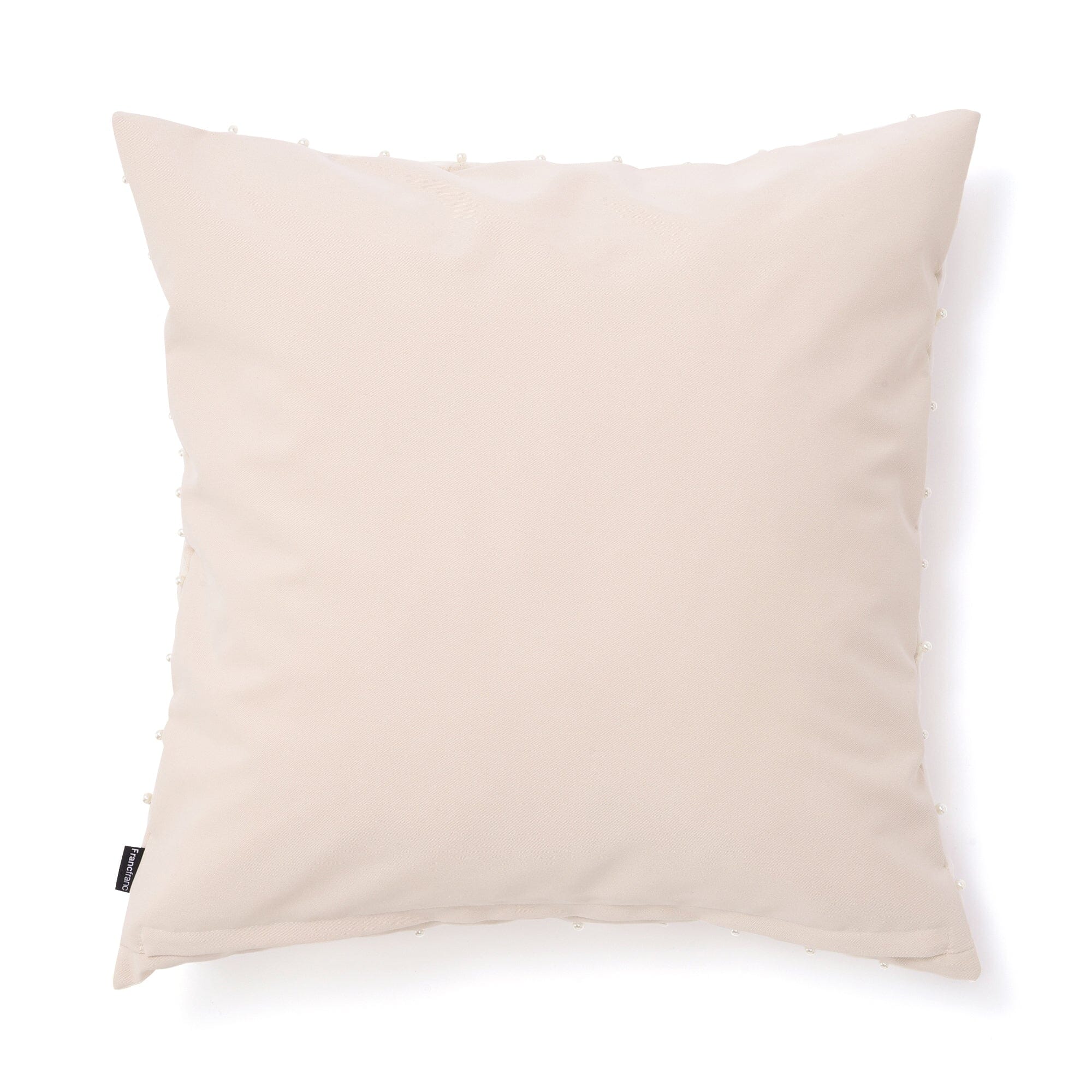 Tulle Pearl Cushion Cover 450X450 Beige