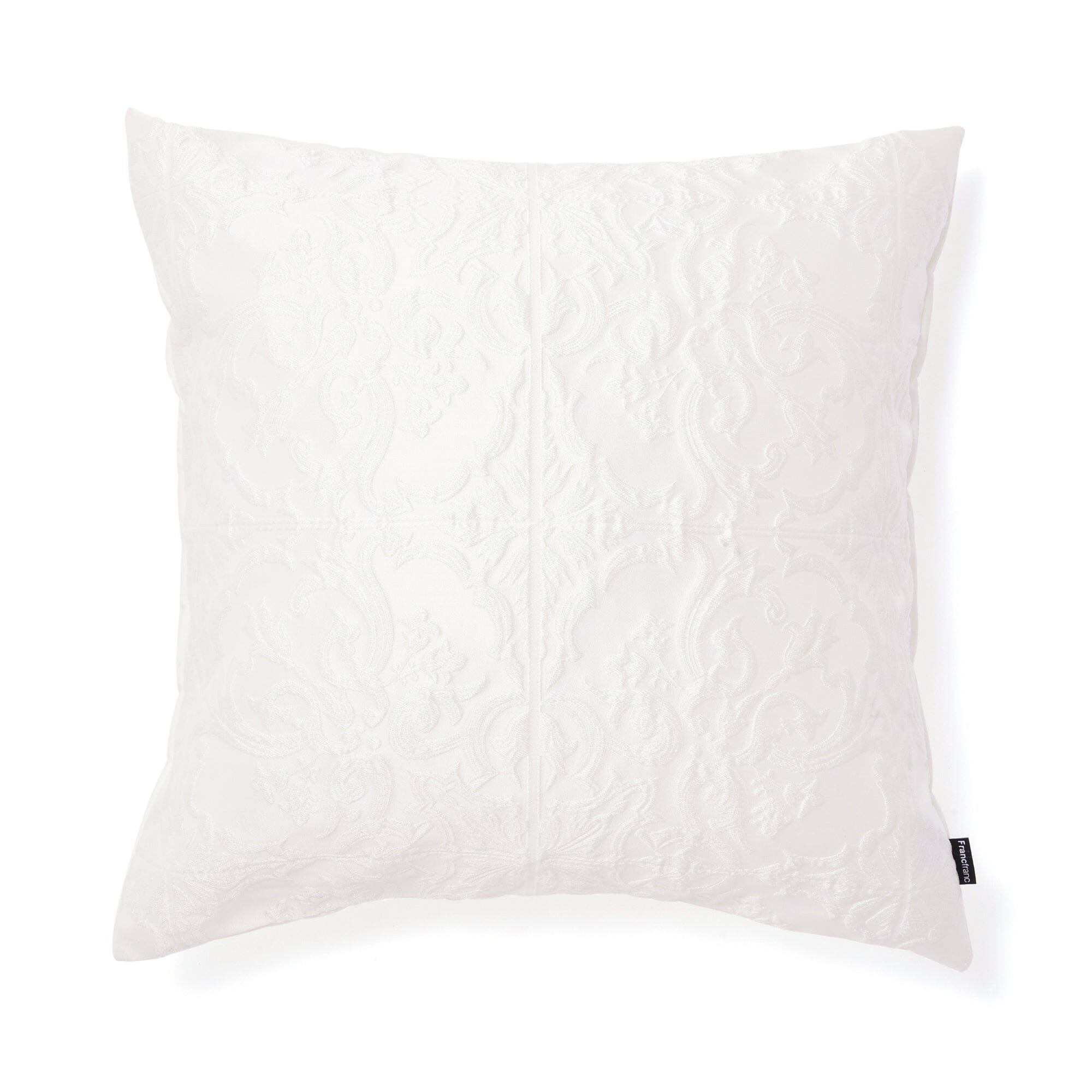 Jq Damask Cushion Cover 450X450 White