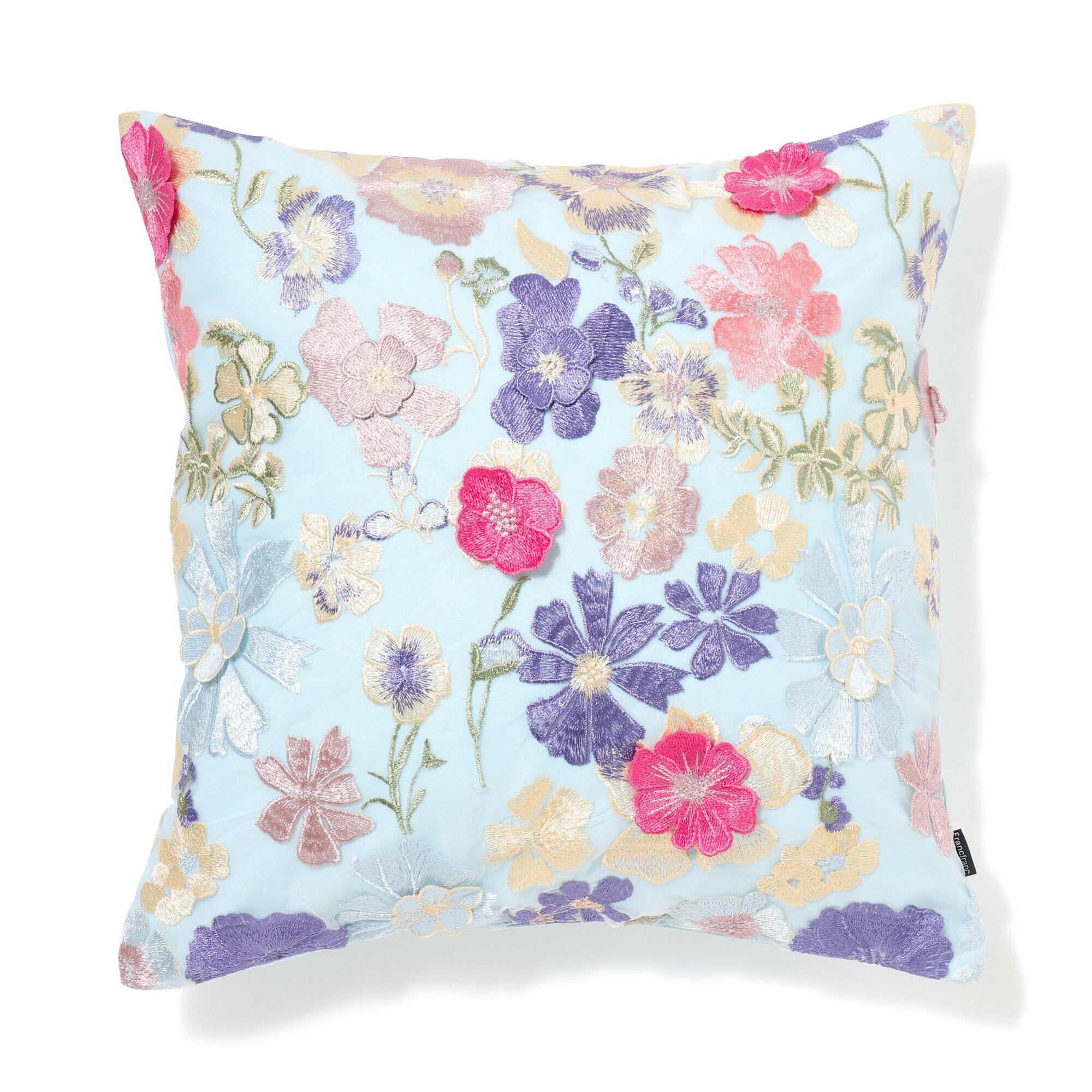 Emb Flower Cushion Cover 450X450 Multi (E-048)