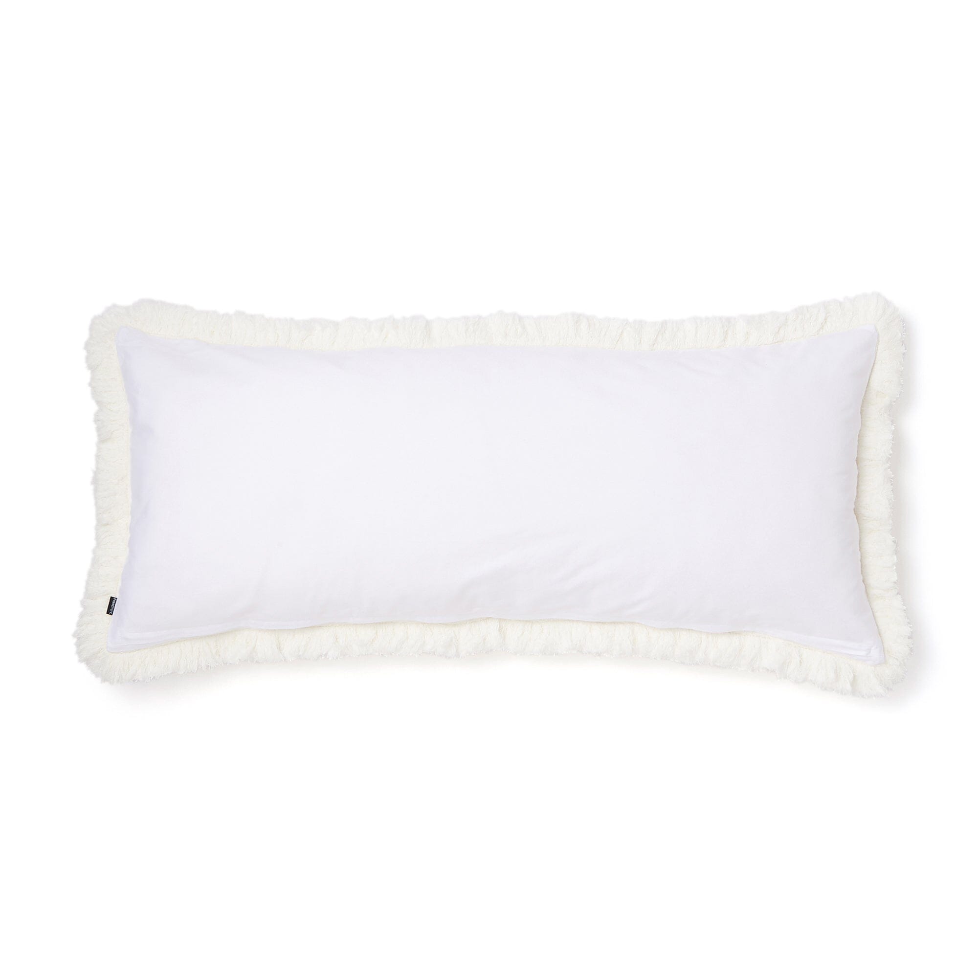 Diamond Fringe Cushion Cover 1000 X 450 White