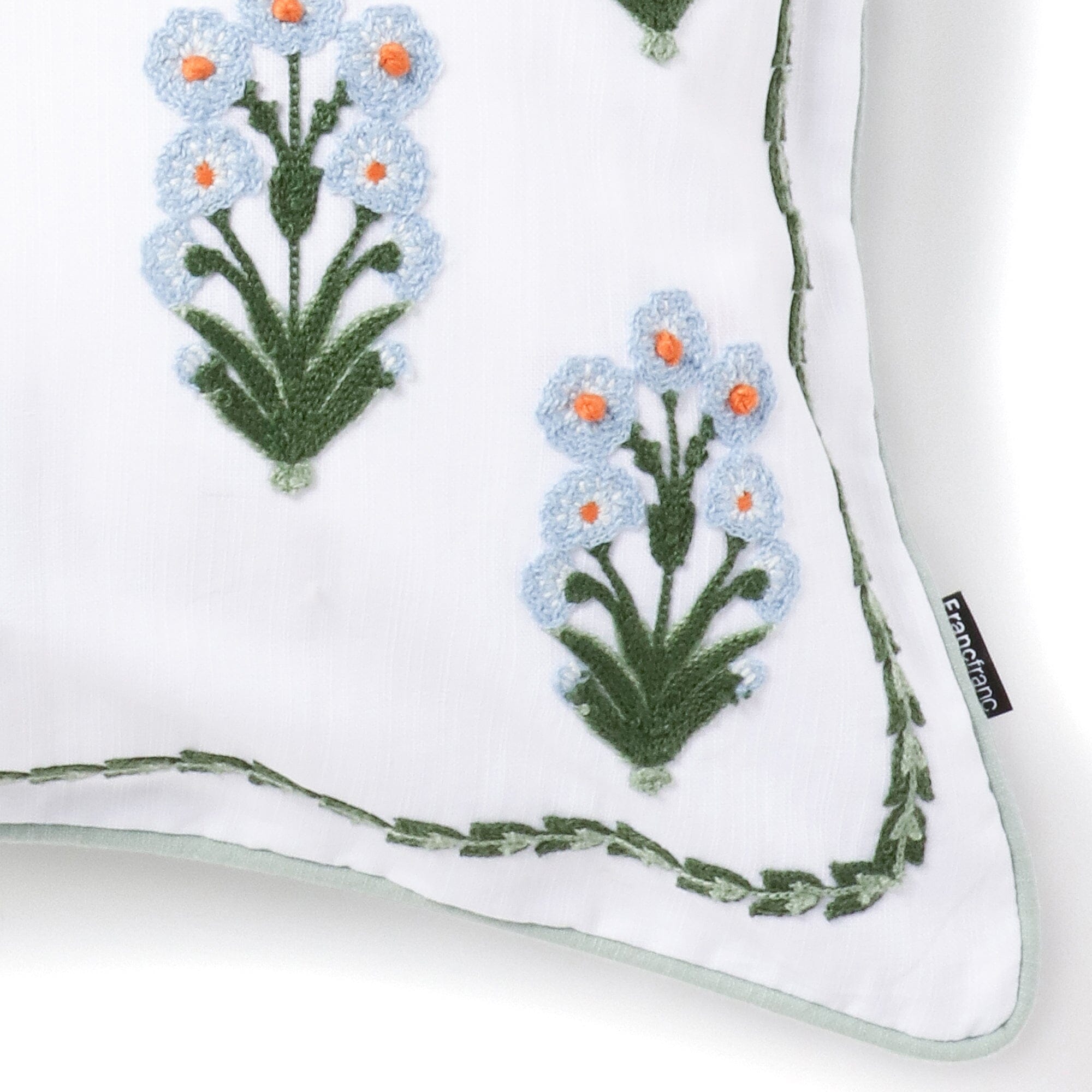 Emb Flower Cushion Cover 450X450 Multi (B-014)