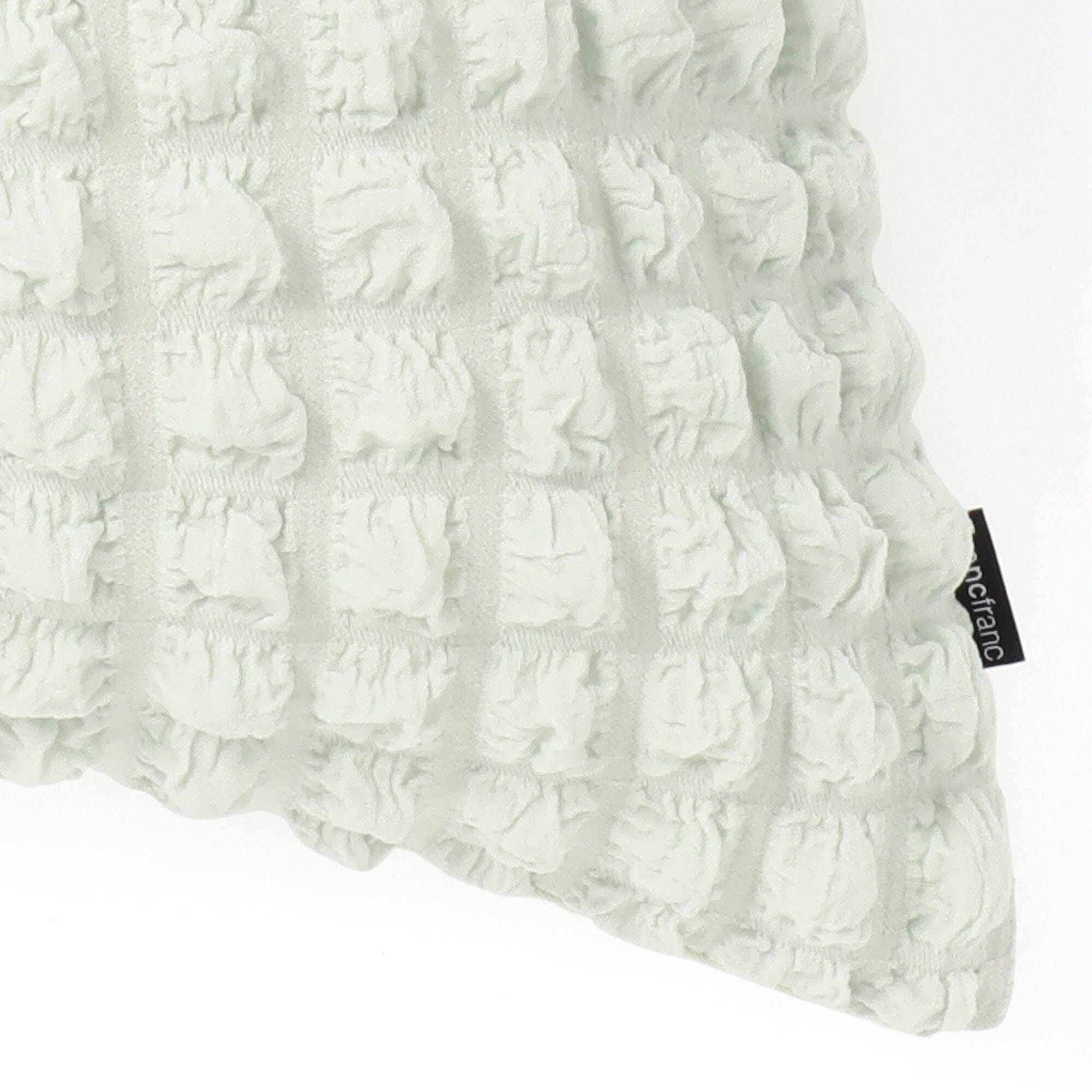 Popcorn Waffle Cushion Cover 450X450 Light Green