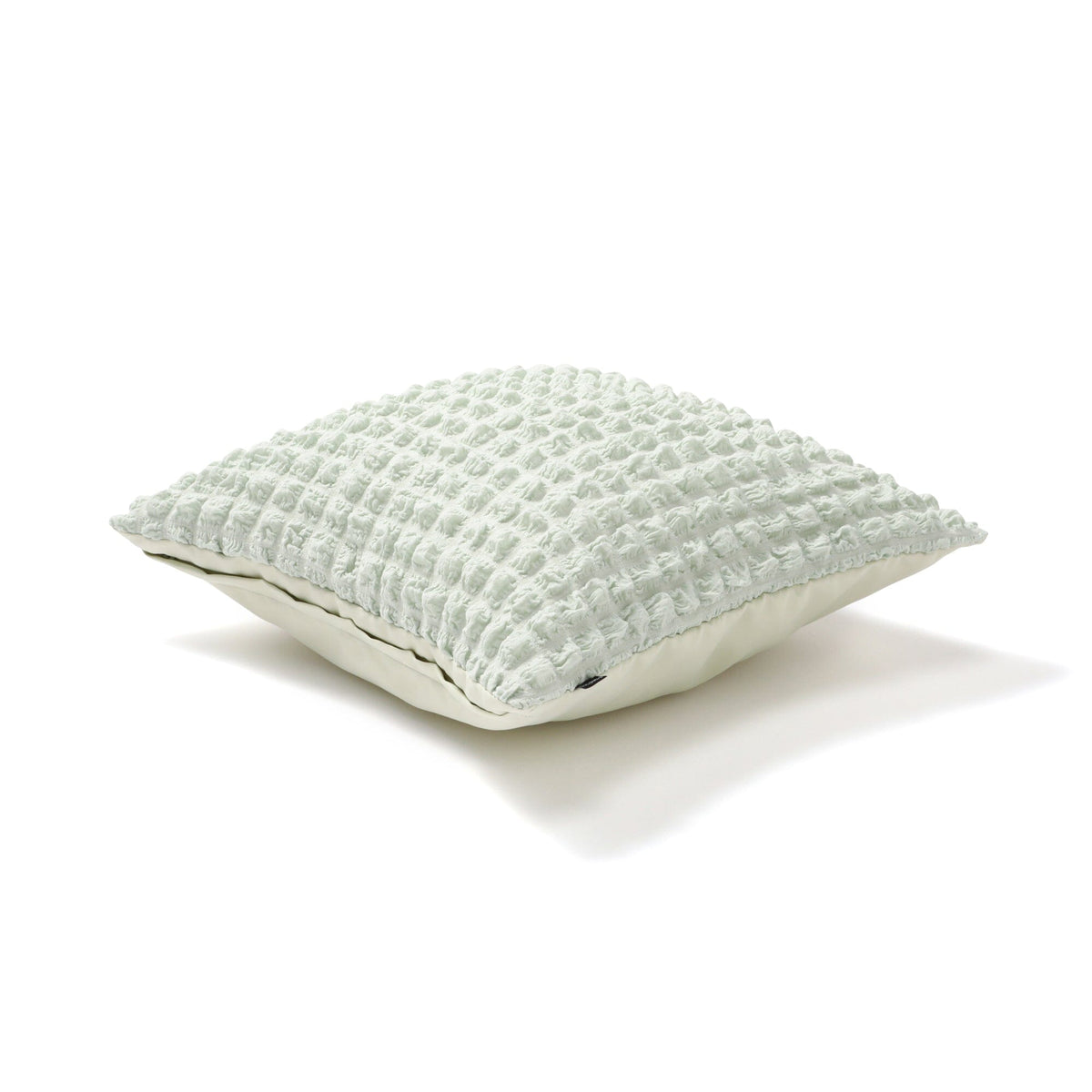 Popcorn Waffle Cushion Cover 450X450 Light Green