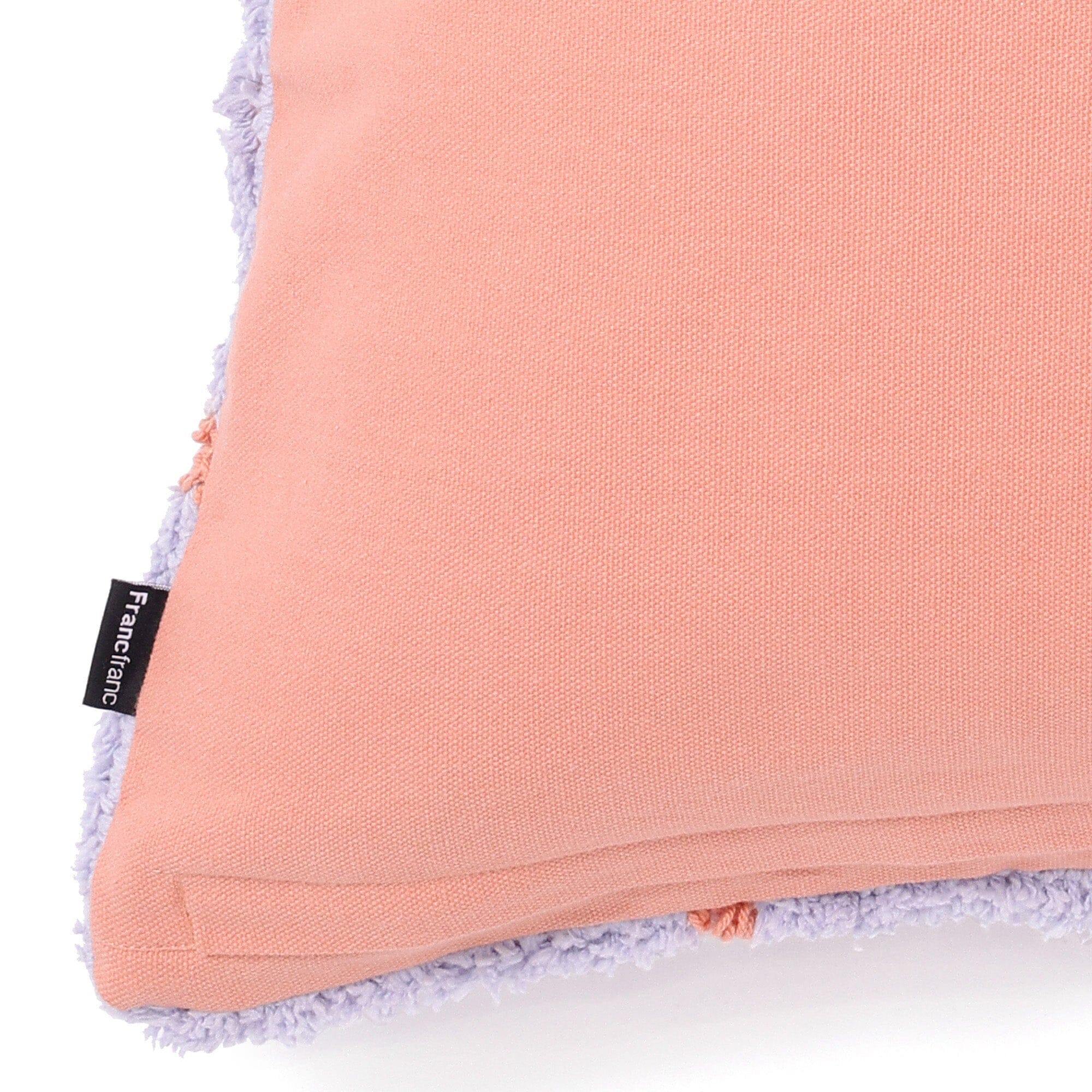 Tuft Check Cushion Cover 450X450 Purple X Orange