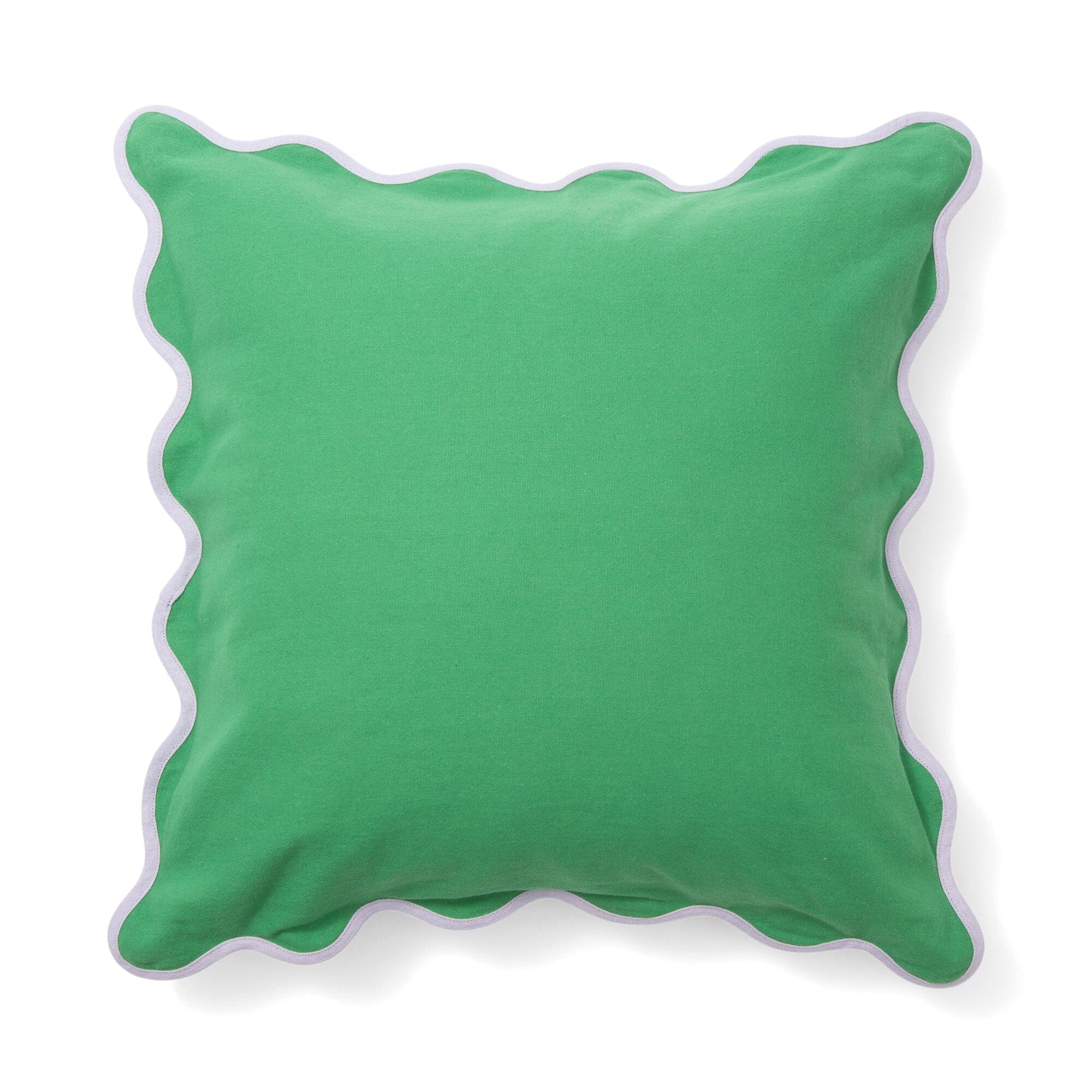 Bicolor Wave Cushion Cover 450X450 Green