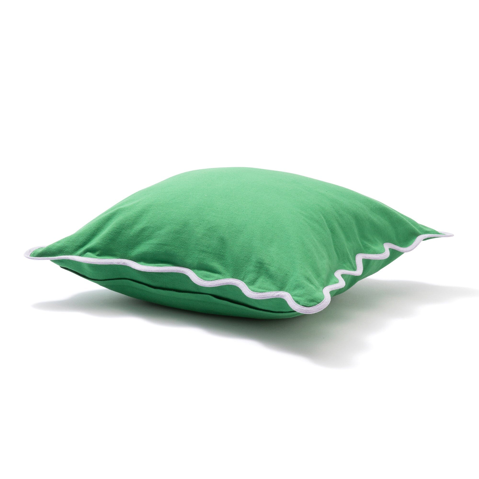 Bicolor Wave Cushion Cover 450X450 Green