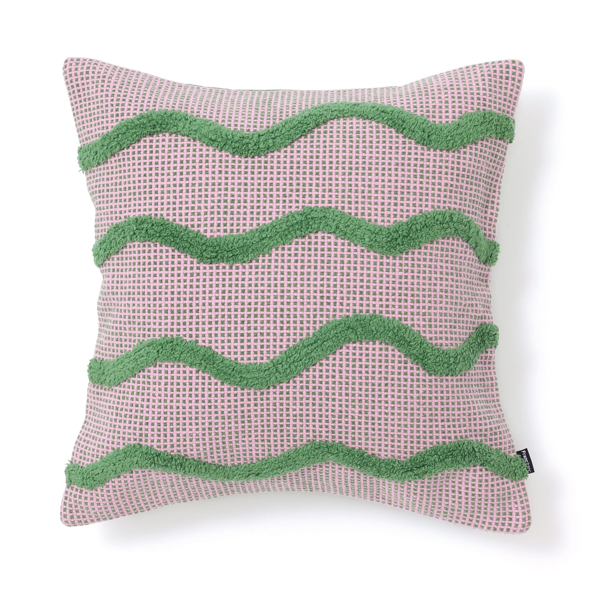 Tuft Drawing Cushion Cover 450X450 Pink X Green