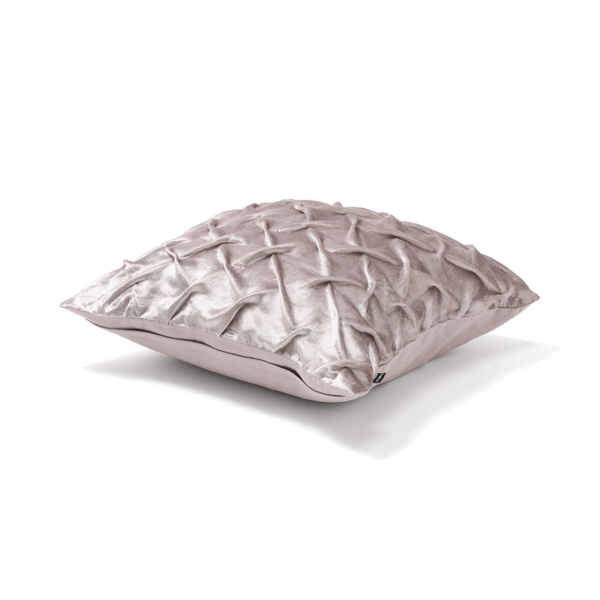 Velvet Smocking Cushion Cover 450 X 450 Light Gray