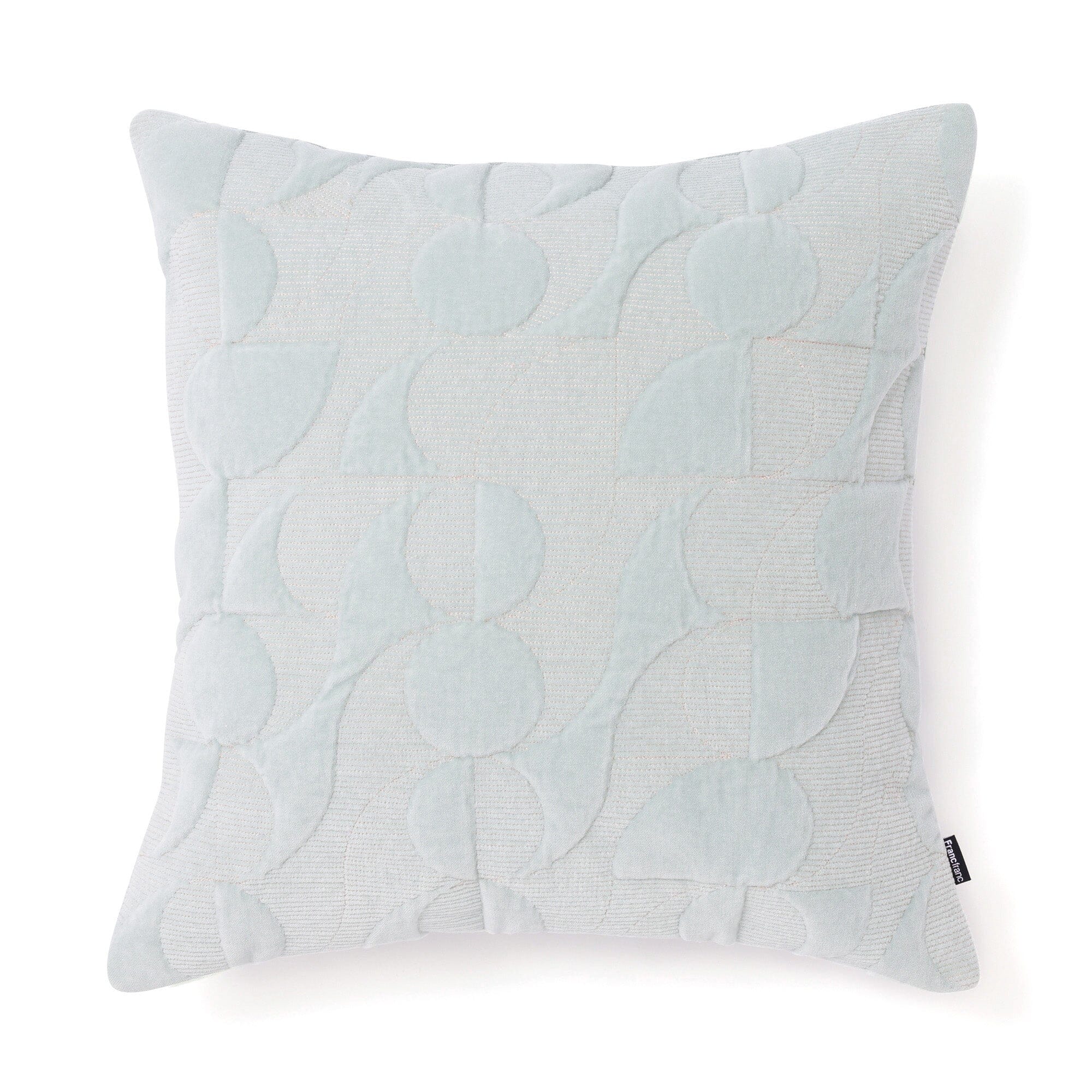 Art Stitch Cushion Cover 450X450 Light Green