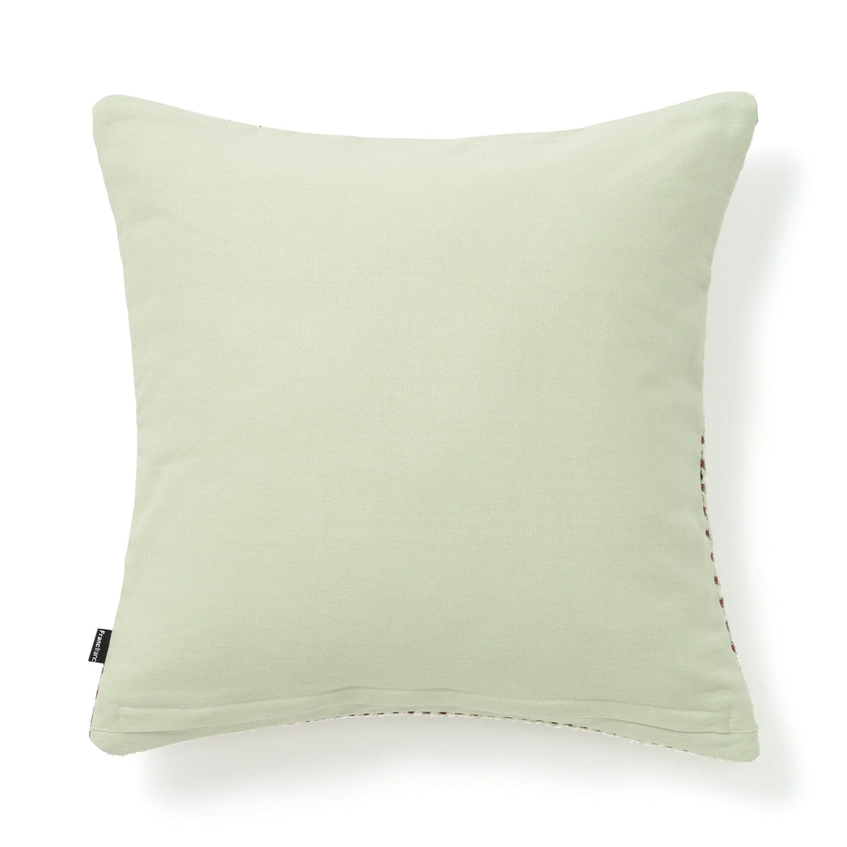 Chenille Line Cushion Cover 450 X 450 Light Green X Brown