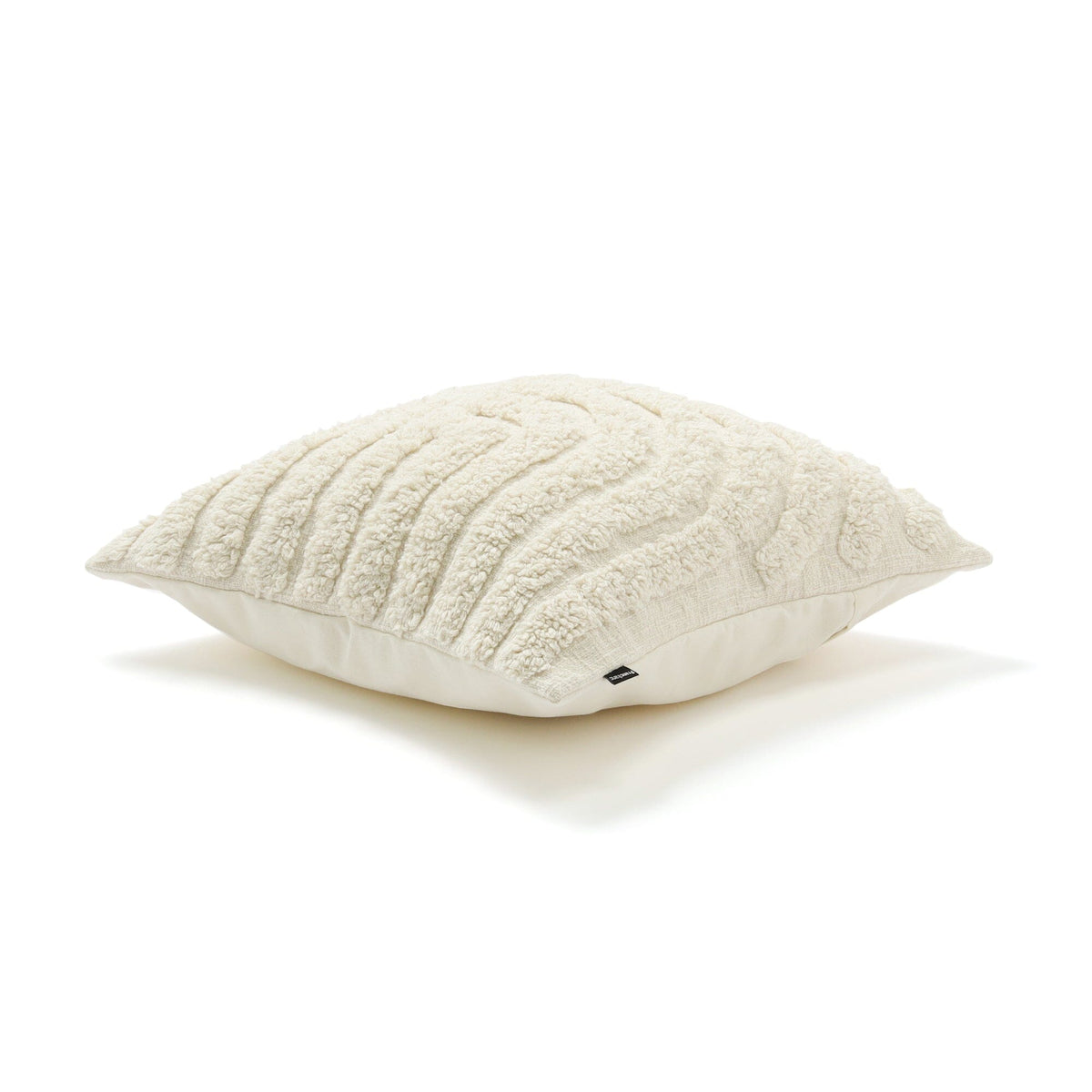 Tuft Art Cushion Cover 450 X 450  White
