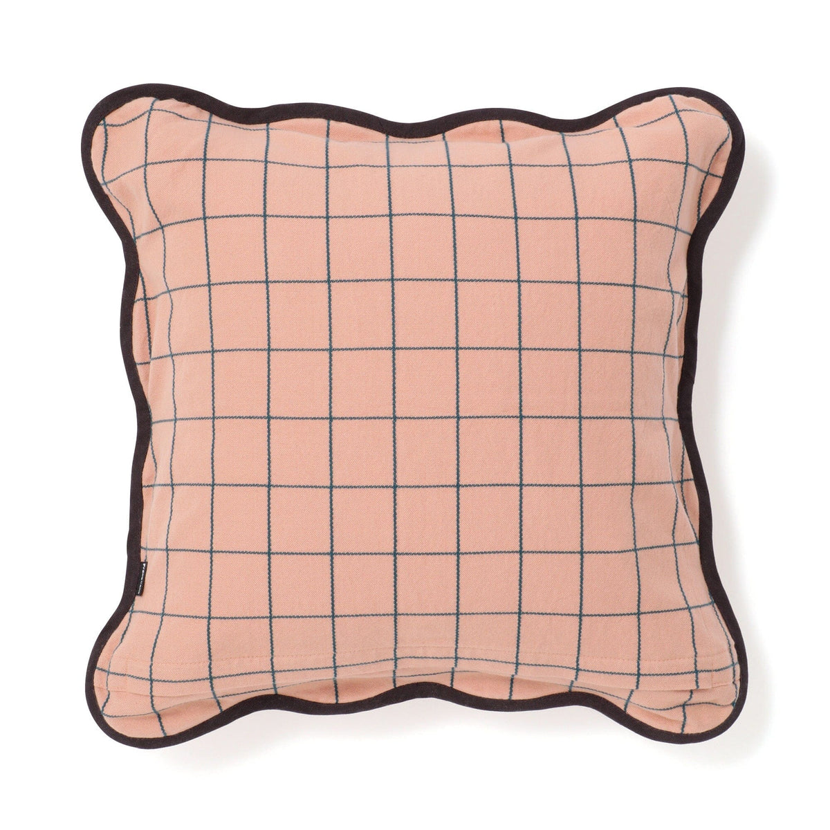 Windowpane Wave Cushion Cover 450 X 450  Orange