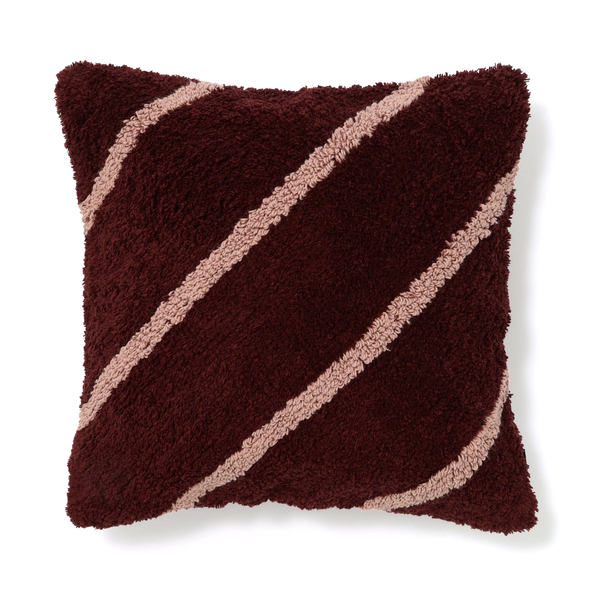 Tuftstripe Cushion Cover 450 X 450  Dark Red