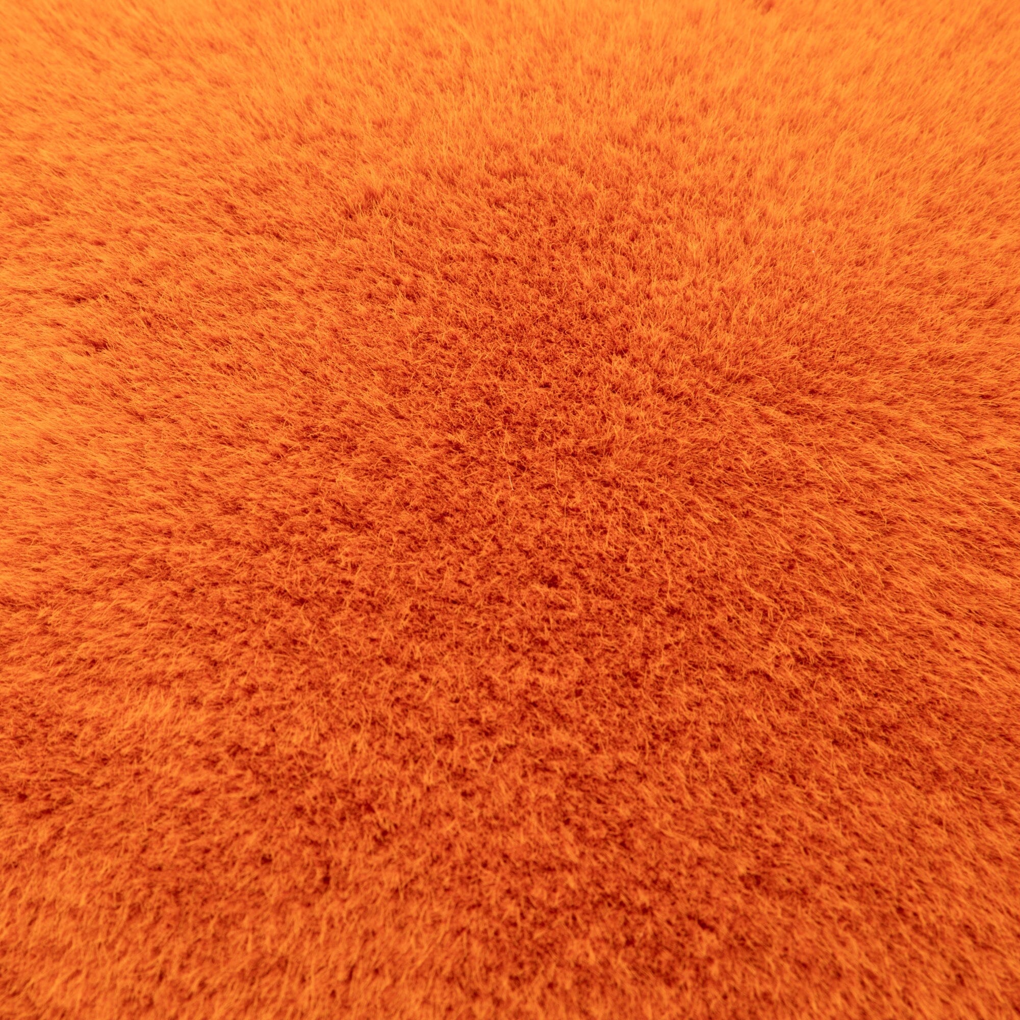 Eco Fur Cushion Cover 450X450 Orange