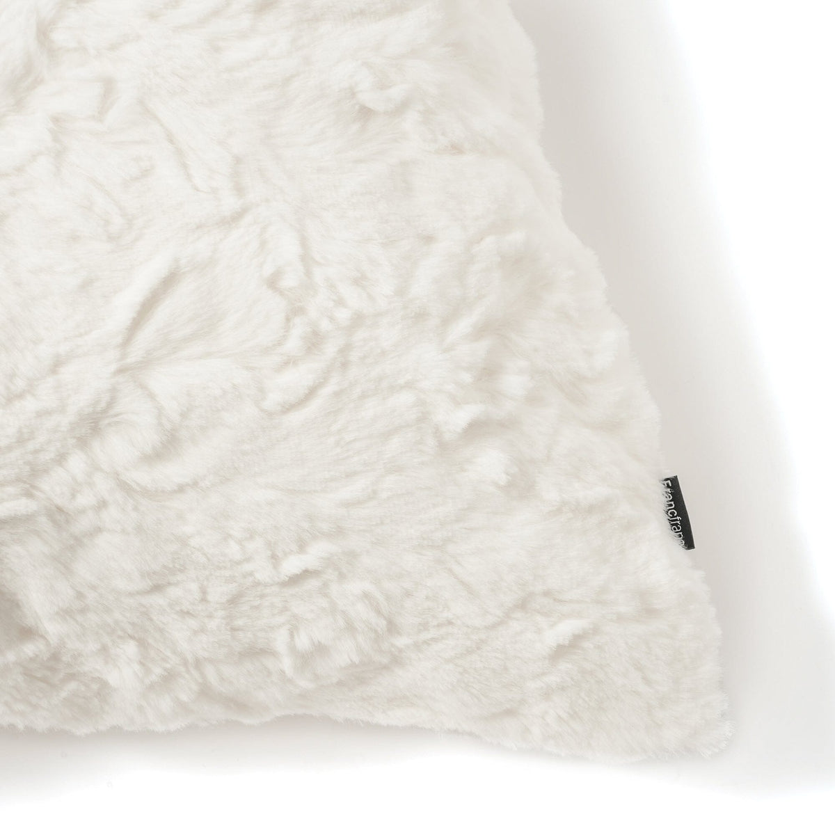 Eco Fur Cushion Cover 450X1000 White