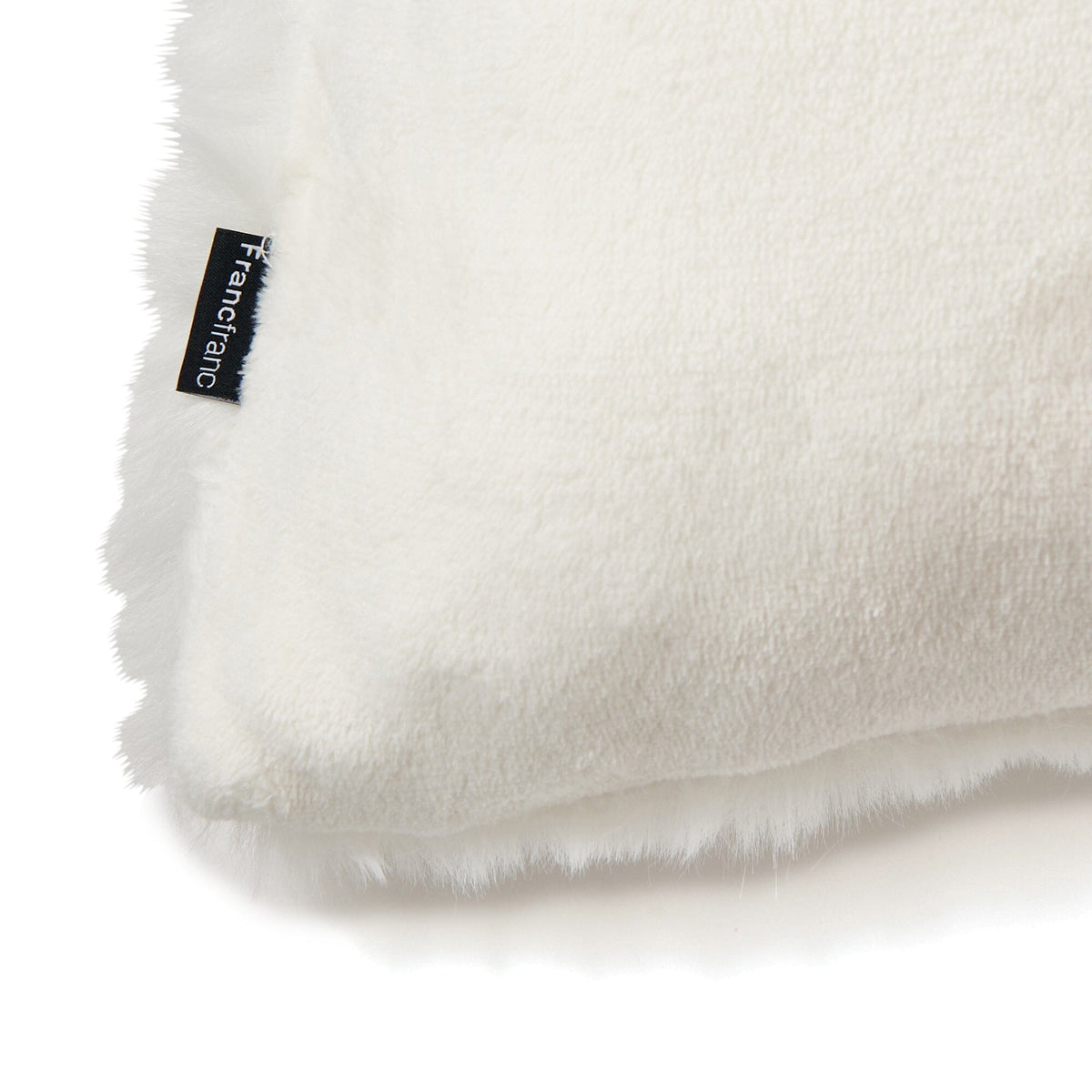 Eco Fur Cushion Cover 450X450 White
