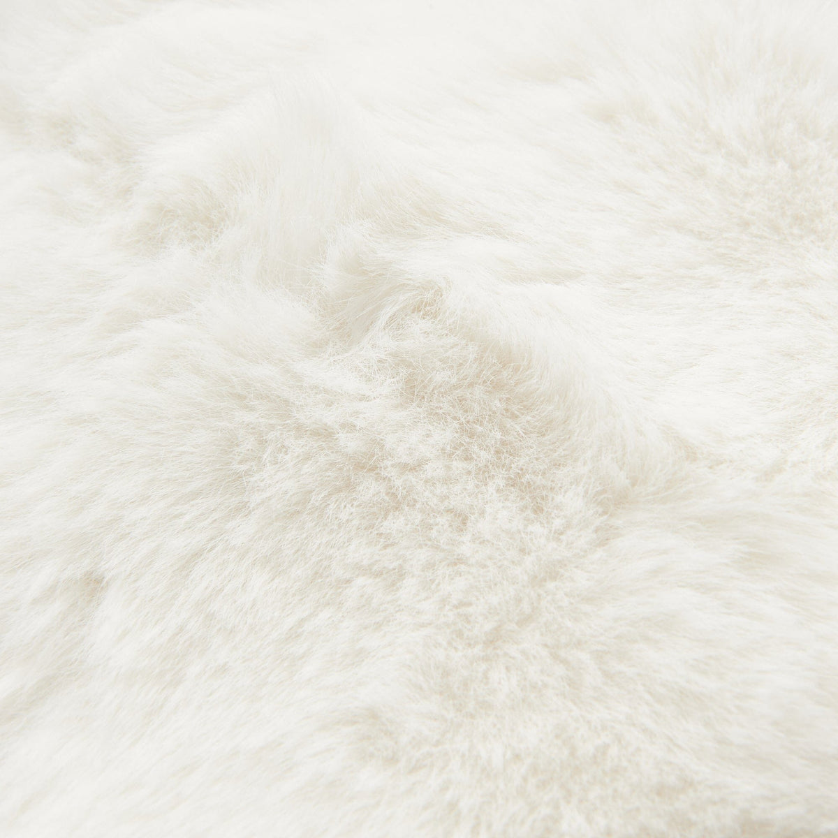 Eco Fur Cushion Cover 450X450 White