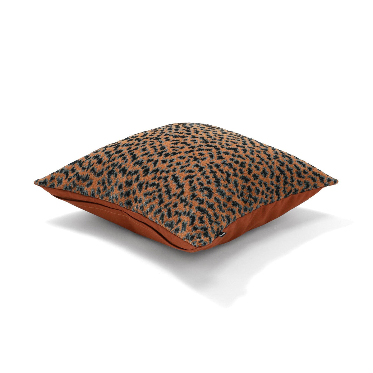 Jq Leopard Cushion Cover 450 X 450  Beige X Blue