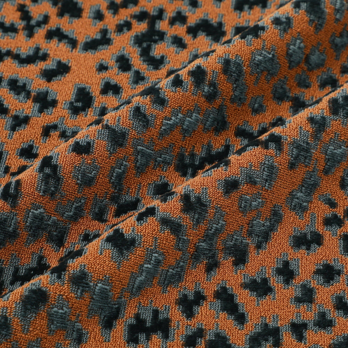 Jq Leopard Cushion Cover 450 X 450  Beige X Blue
