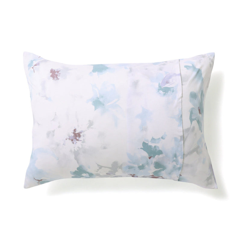 Fuwaro Cooling Pillow Cover Water Flower 700×500 Blue