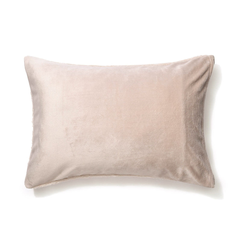 Warmy Flower X Boa Pillow Case 700 X 500 Beige