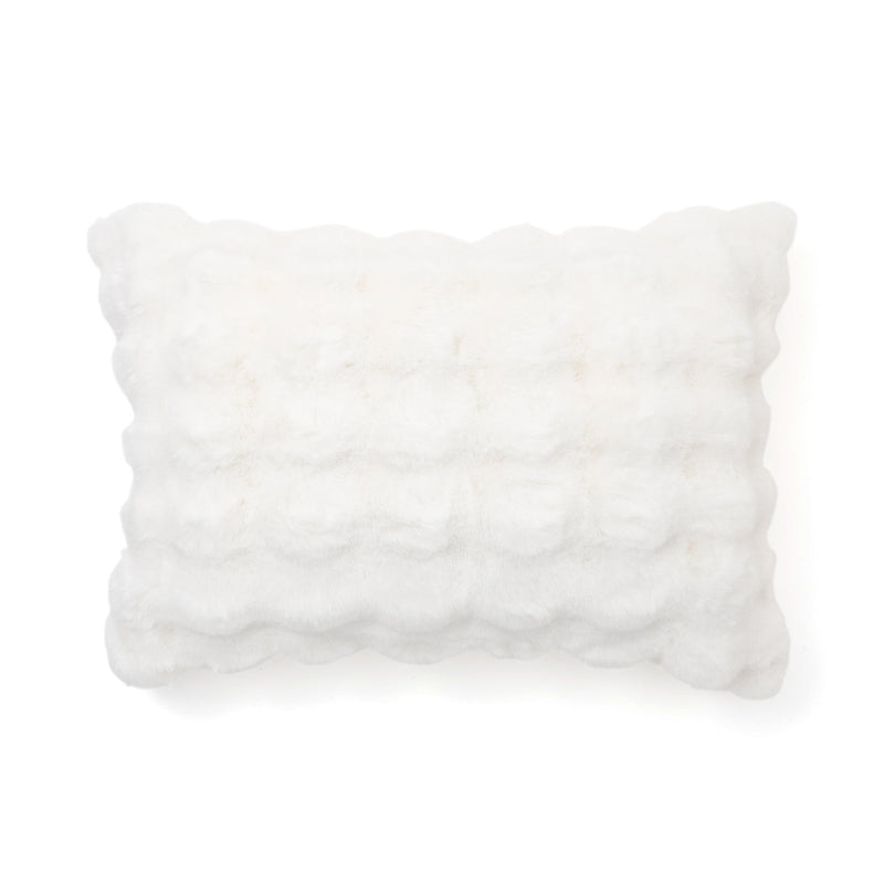 WARMY Pocomoko Fur Pillow Case 700 x 500 White