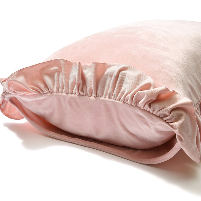 Warmy Argan Oil Frill Pillow  Case 700 X 500Pink