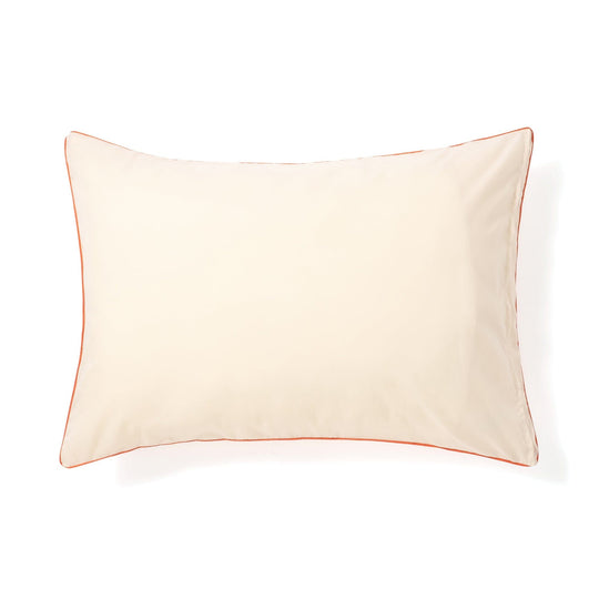 Sheer Check Pillowcase 700 X 500 White X Orange