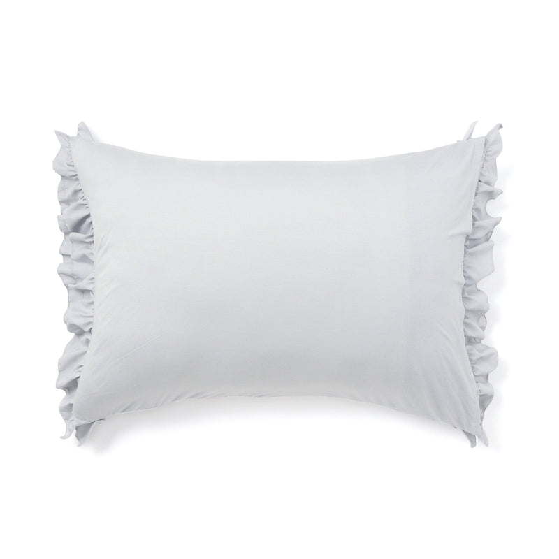 Fuwaro Cooling Pillow Cover Ruffle 700 X 500 Grey