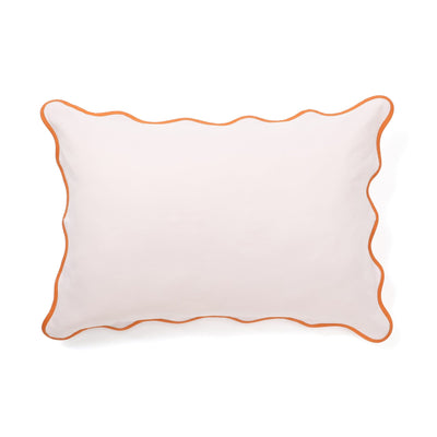 Fuwaro Cooling Pillow Cover Bicolor Wave 700 X 500 Pink X Orange