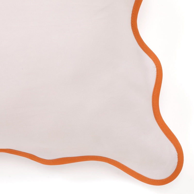 Fuwaro Cooling Pillow Cover Bicolor Wave 700 X 500 Pink X Orange