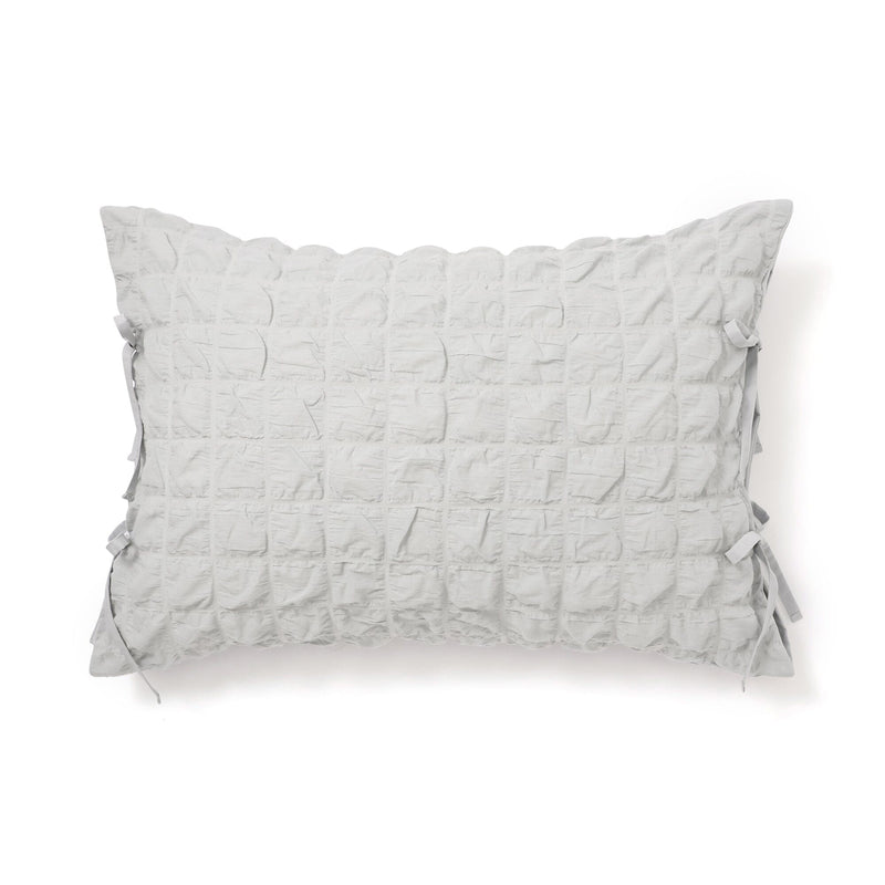 透明薄紗格紋枕頭套 700 X 500 淺藍色