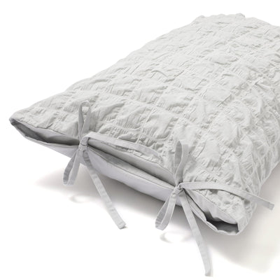 透明薄紗格紋枕頭套 700 X 500 淺藍色