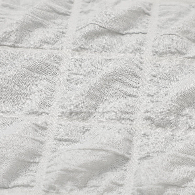 透明薄紗格紋枕頭套 700 X 500 淺藍色