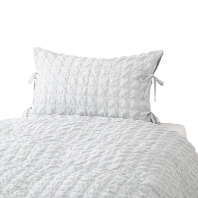 透明薄紗格紋枕頭套 700 X 500 淺藍色