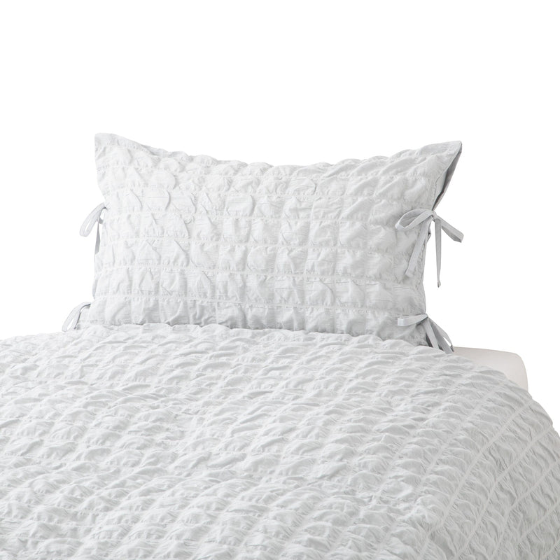 透明薄紗格紋枕頭套 700 X 500 淺藍色