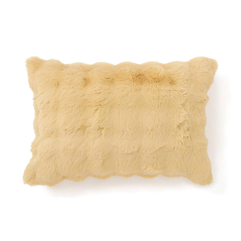 Warmy Pokomoko Fur Pillowcase Yellow
