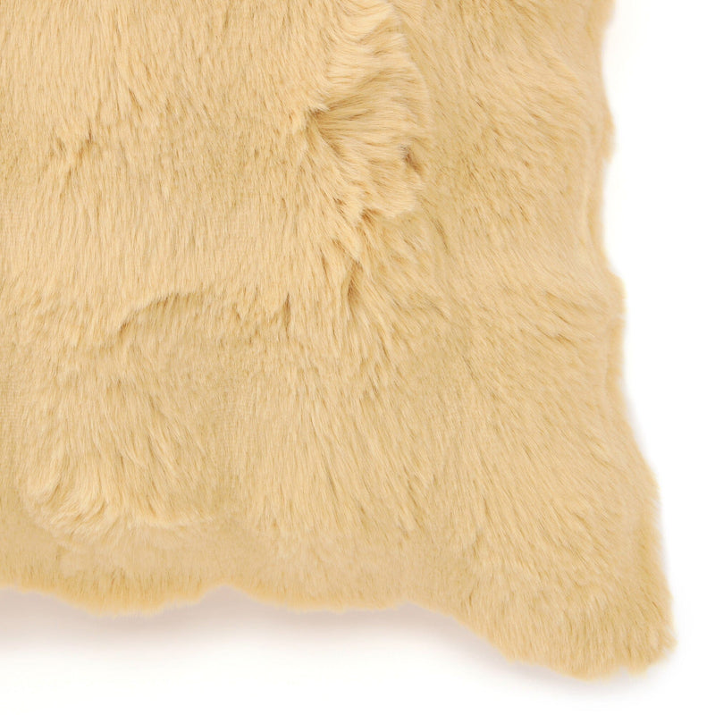 Warmy Pokomoko Fur Pillowcase Yellow