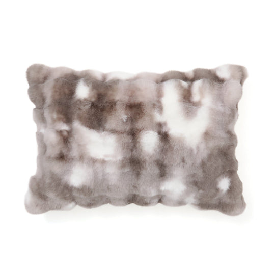 Warmy Pokomoko Fur Pillowcase Gray