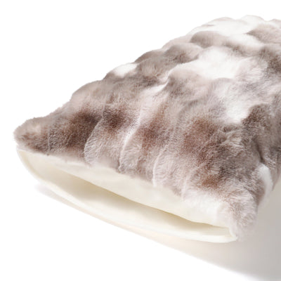 Warmy Pokomoko Fur Pillowcase Gray