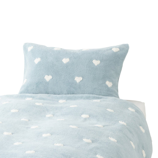 Warmy Heart Pillowcase 700 X 500 Blue