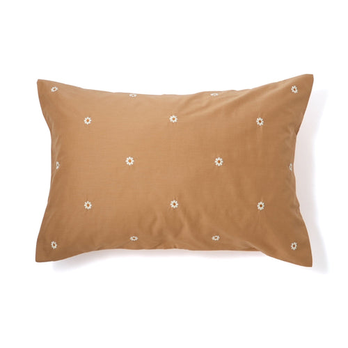 Daisy Embroidery Pillowcase 700X500 Beige